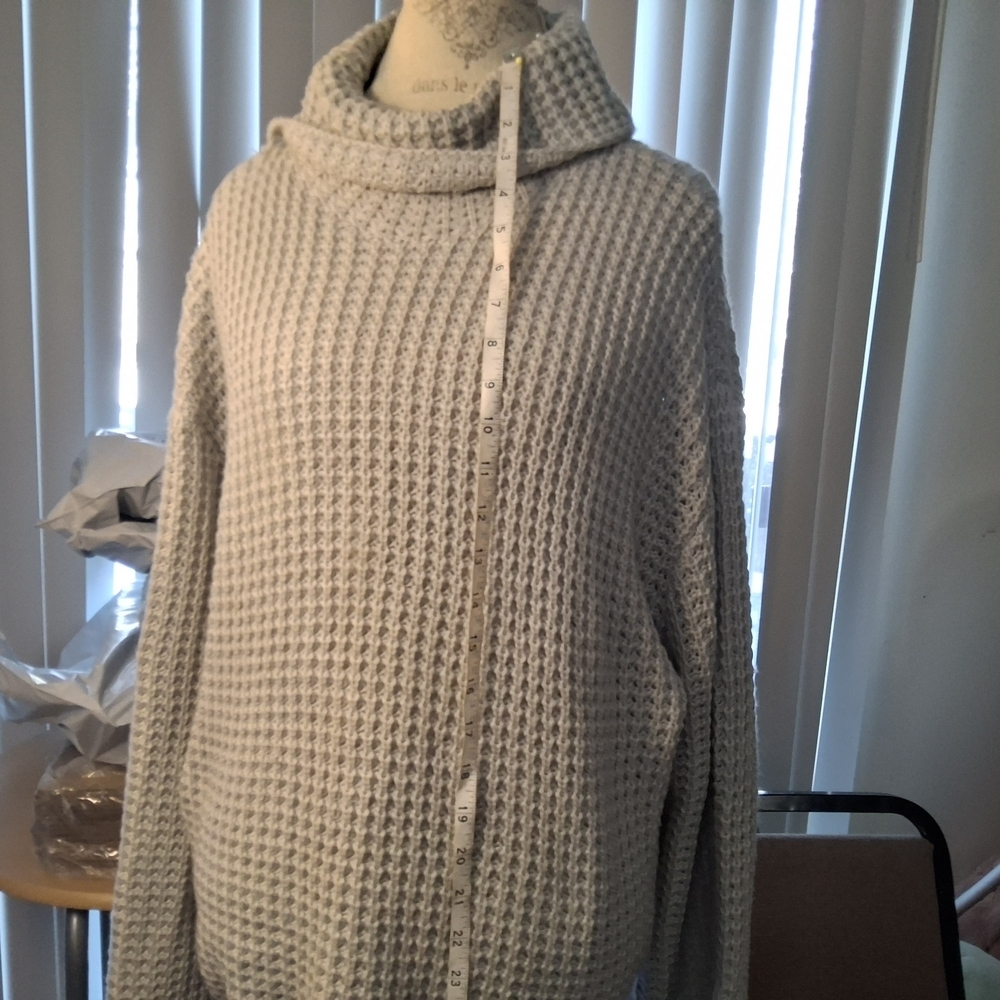 Falls Creek Taupe Cowl Neck Sweater - Picture 7 of 8